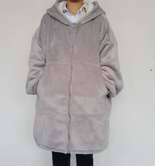 Blanket with Hooded Robe for Comfort