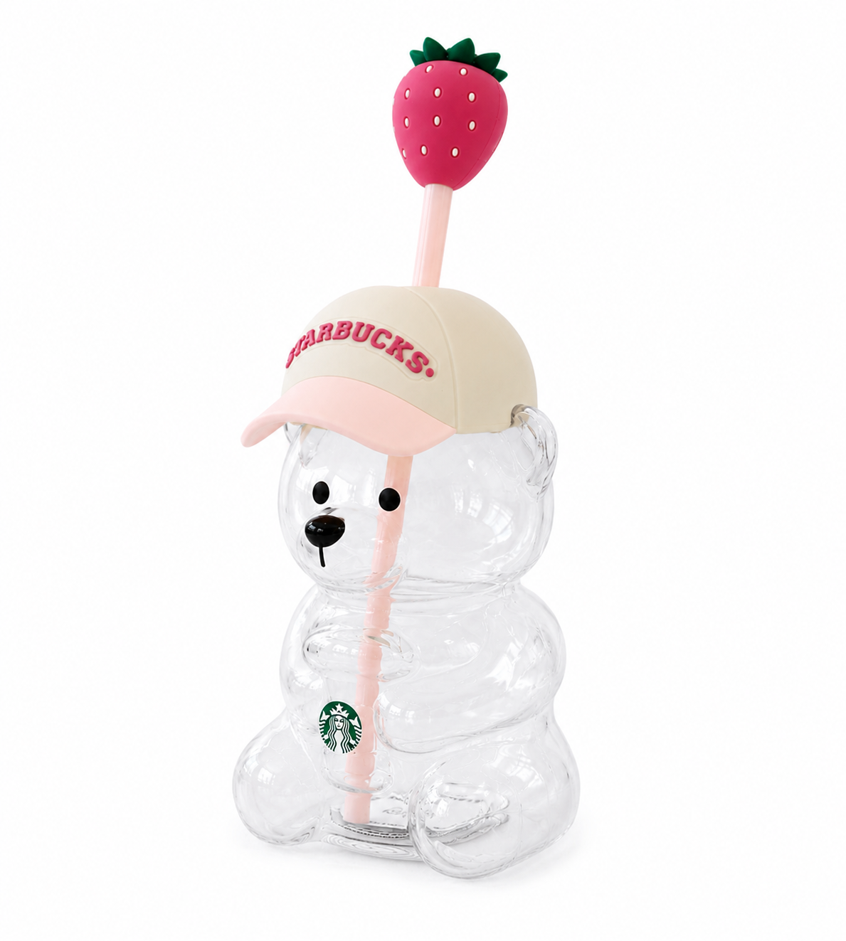 Limited Edition Bearista Glass Straw Cup
