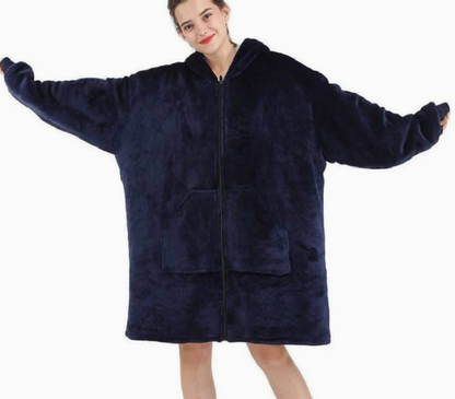 Blanket with Hooded Robe for Comfort