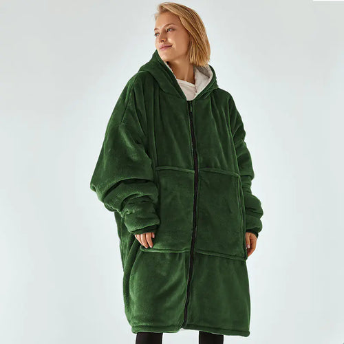 Blanket with Hooded Robe for Comfort