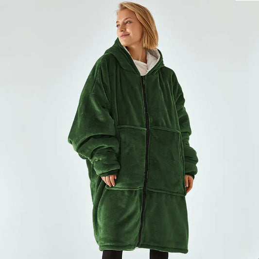 Blanket with Hooded Robe for Comfort
