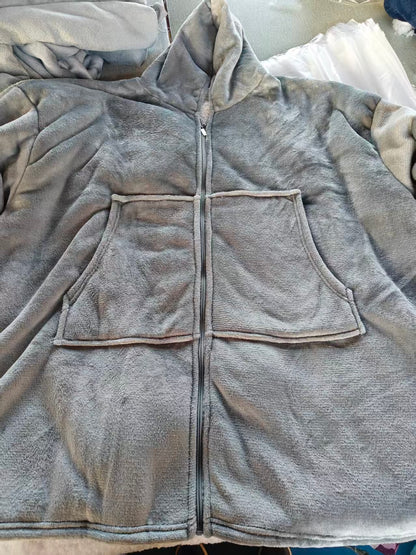 Blanket with Hooded Robe for Comfort