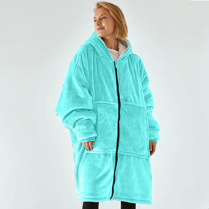 Blanket with Hooded Robe for Comfort